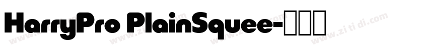 HarryPro PlainSquee字体转换